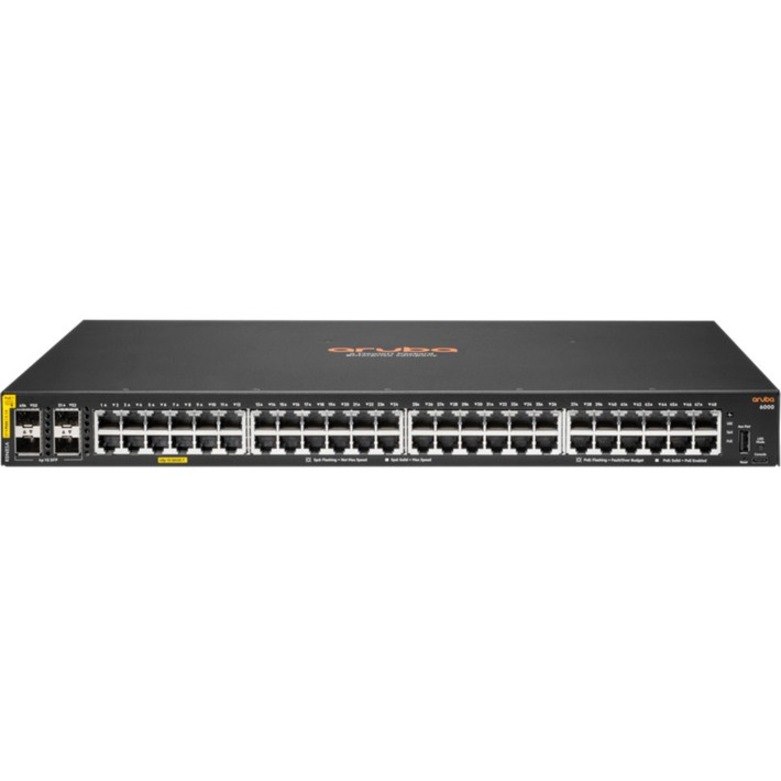 HPE 6000 48G Class4 PoE 4SFP 370W Switch