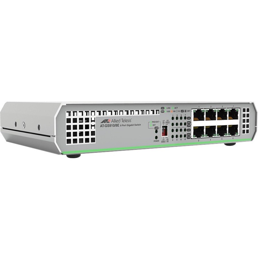 Allied Telesis 8-Port 10/100/1000T UnManaged Switch With External PSU