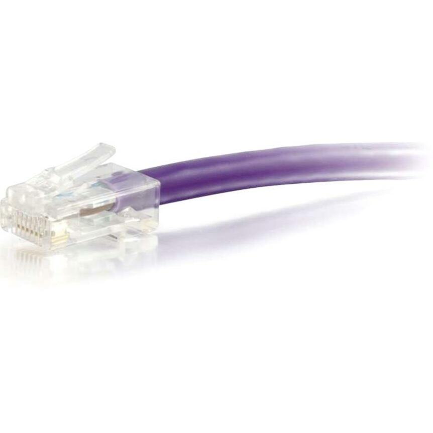 C2G-25ft Cat5e Non-Booted Unshielded (UTP) Network Patch Cable - Purple
