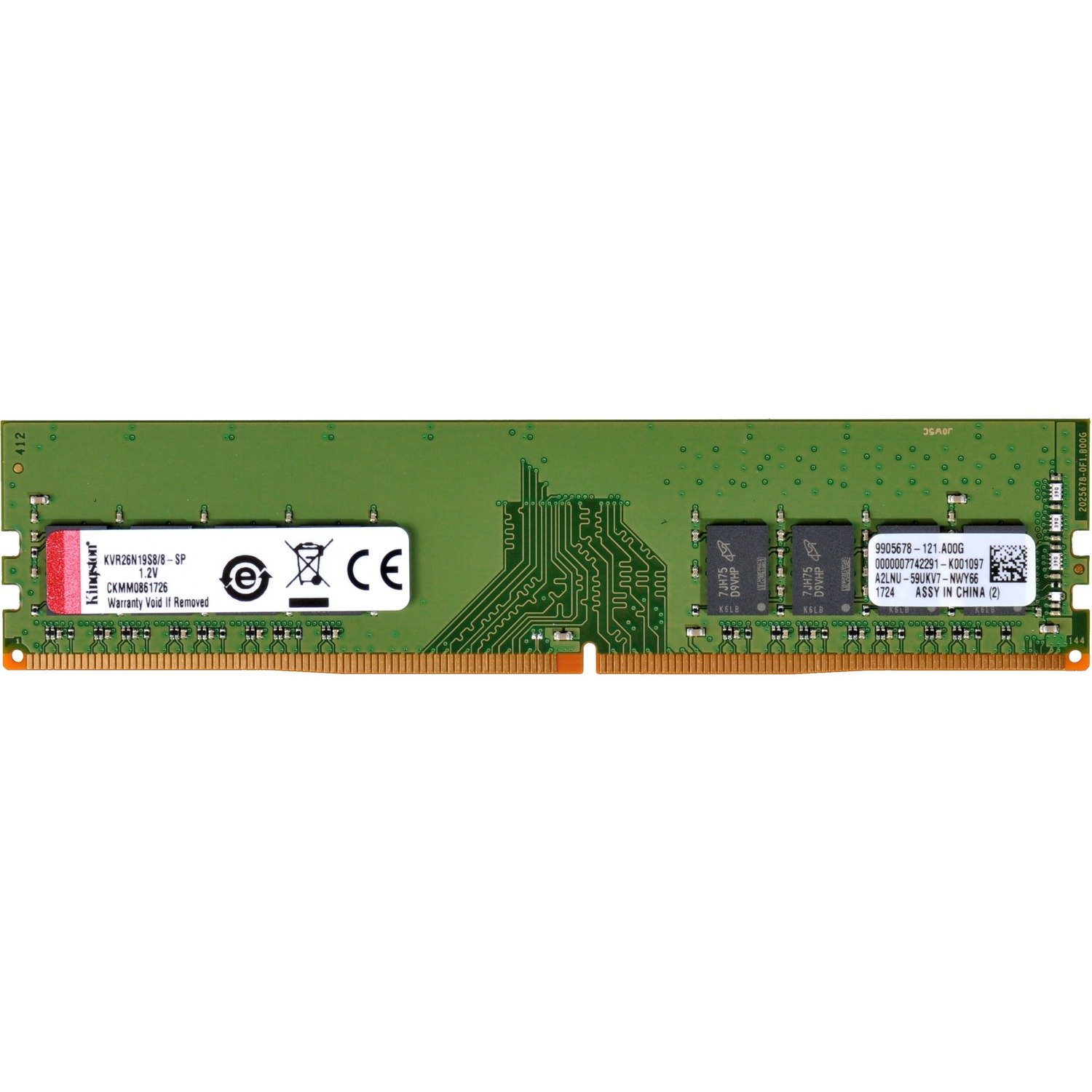 Kingston ValueRAM RAM Module - 8 GB (1 x 8GB) - DDR4-2666/PC4-21300 DDR4 SDRAM - 2666 MHz - CL19 - 1.20 V