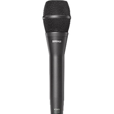 Shure KSM9 Wired Condenser Microphone - Charcoal Black