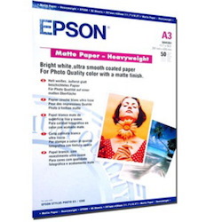 Epson C13S041261 Inkjet Matte Paper - White