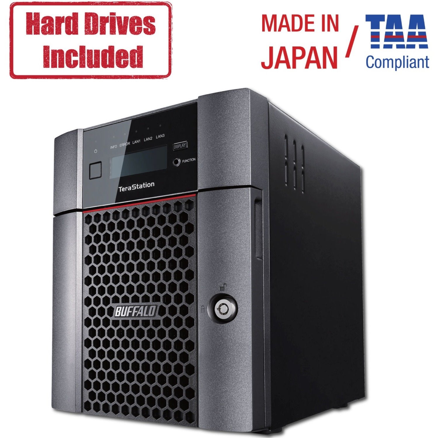 Buffalo TeraStation 5410DN Desktop 4 TB NAS Hard Drives Included (2 x 2TB, 4 Bay)
