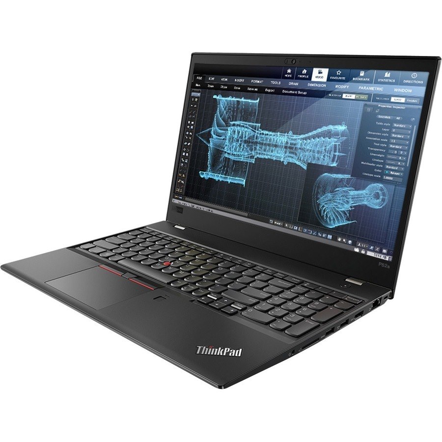Lenovo ThinkPad P52s 20LB0026US 15.6" Mobile Workstation Ultrabook - 1920 x 1080 - Intel Core i7 8th Gen i7-8550U Quad-core (4 Core) 1.80 GHz - 16 GB Total RAM - 512 GB SSD - Graphite Black