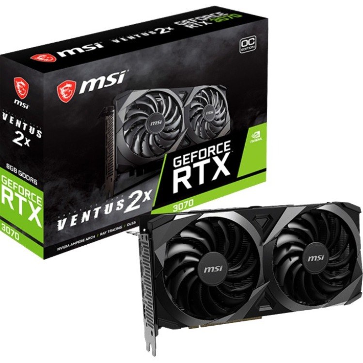 MSI NVIDIA GeForce RTX 3070 Graphic Card - 8 GB GDDR6