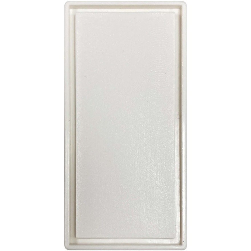 Tripp Lite by Eaton Blank Snap-In Insert, European Style, Vertical, 22.5 x 45 mm, White