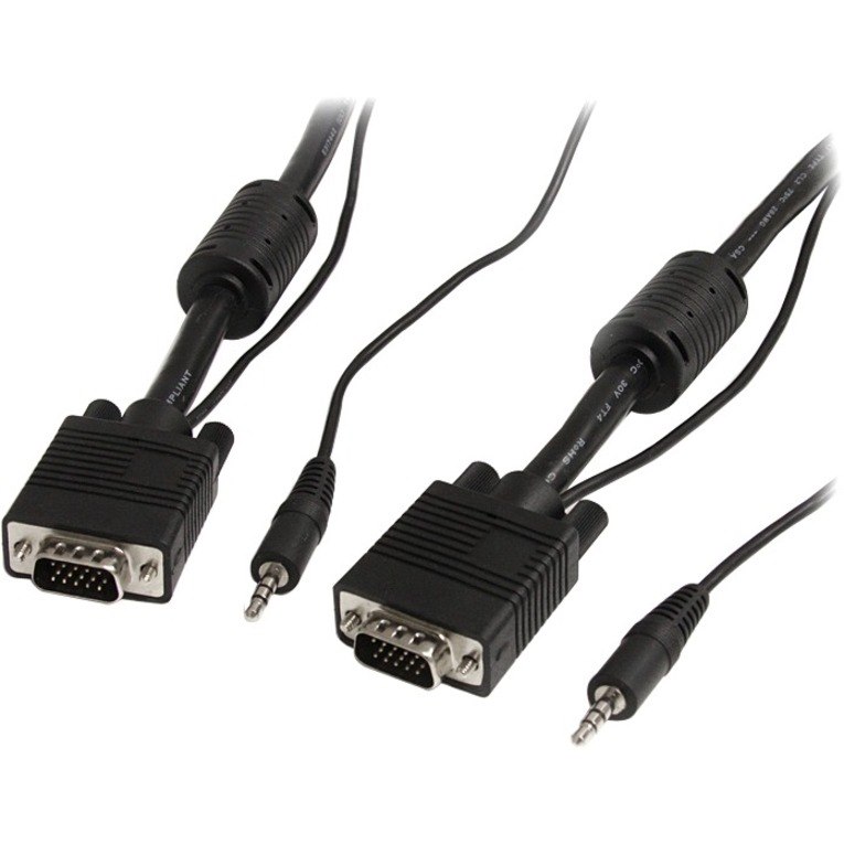StarTech.com 50 ft Coax High Resolution Monitor VGA Cable with Audio HD15 M/M