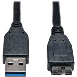 Eaton Tripp Lite Series USB 3.0 SuperSpeed Device Cable (A to Micro-B M/M) Black, 1 ft. (0.31 m)
