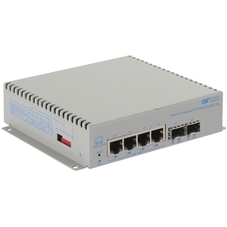 Omnitron Systems OmniConverter 10GPoEBT/Sx 3060B-0-24-9 Ethernet Switch