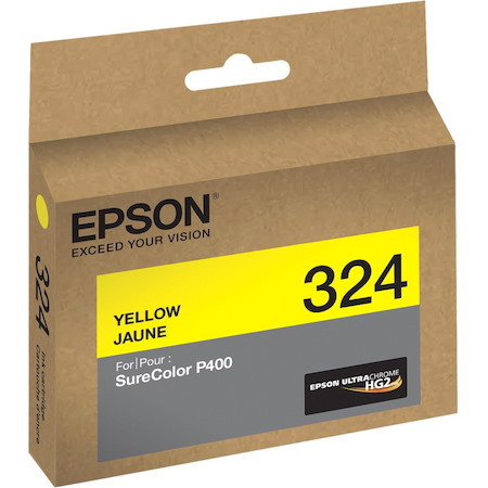 Epson UltraChrome 324 Original Inkjet Ink Cartridge - Yellow - 1 Each