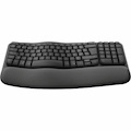 Logitech Wave Keys for Business Keyboard - Wireless Connectivity - USB Type A Interface - English (US) - QWERTY Layout - Graphite