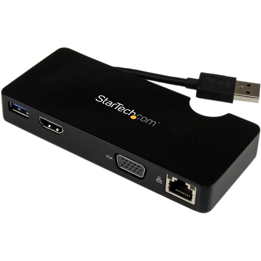 StarTech.com Travel Docking Station for Laptops - HDMI or VGA -USB 3.0