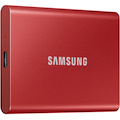 Samsung T7 MU-PC1T0R/AM 1 TB Portable Solid State Drive - External - PCI Express NVMe - Metallic Red