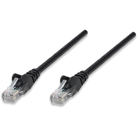 Network Patch Cable, Cat5e, 5m, Black, CCA, U/UTP, PVC, RJ45, Gold Plated Contacts, Snagless, Booted, Lifetime Warranty, Polybag