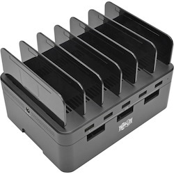 Tripp Lite by Eaton 5-Port USB Charging Station with Built-In Device Storage, 12V 4A (48W) USB Charger Output