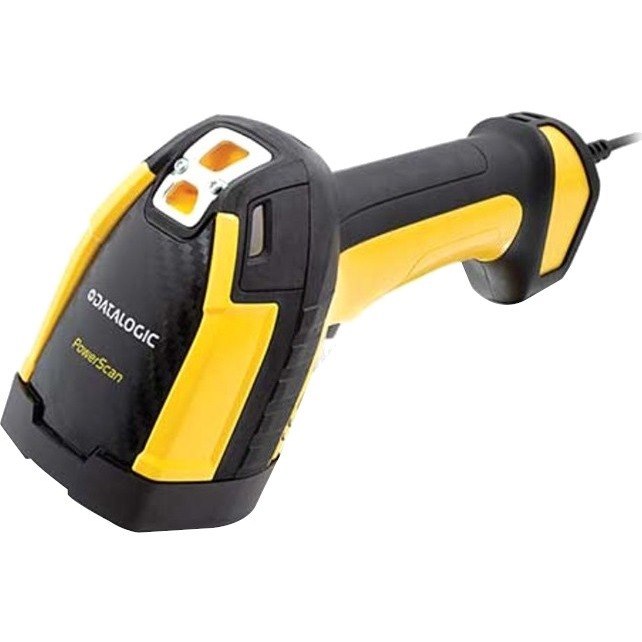 Datalogic PowerScan PD9630 Rugged Manufacturing, Assembly Line, Component Tracking, Inventory, Warehouse, Logistics, Picking, Sorting Handheld Barcode Scanner Kit - Cable Connectivity - Yellow - USB Cable Included