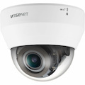 Wisenet QND-6082R1 2 Megapixel Indoor Full HD Network Camera - Color - Dome - White - TAA Compliant