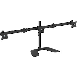 StarTech.com Triple Monitor Stand, Crossbar, Steel & Aluminum, For VESA Mount Monitors up to 27"(17.6lb/8kg), Monitor Stand, 3 Monitor Arm