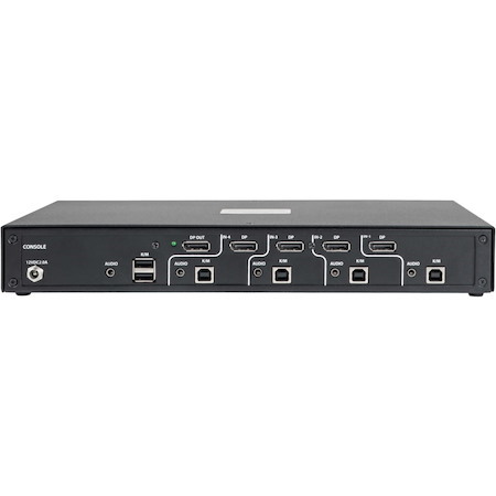 Tripp Lite by Eaton Secure KVM Switch 4-Port DisplayPort to DisplayPort 4K NIAP PP3.0 Certified Audio Single Monitor TAA