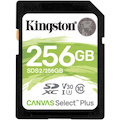 Kingston Canvas Select Plus SDS2 256 GB Class 10/UHS-I (U3) SDXC - 1 Pack