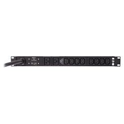 Eaton Basic rack PDU, 1U, L6-30P input, 4.99 kW max, 200-250V, 24A, 15 ft cord, Single-phase, Outlets: (16) C13, (4) C19