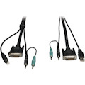 Tripp Lite by Eaton KVM Switch Cable Kit 15ft for B002-DUA2 / B002-DUA4 Secure 15'