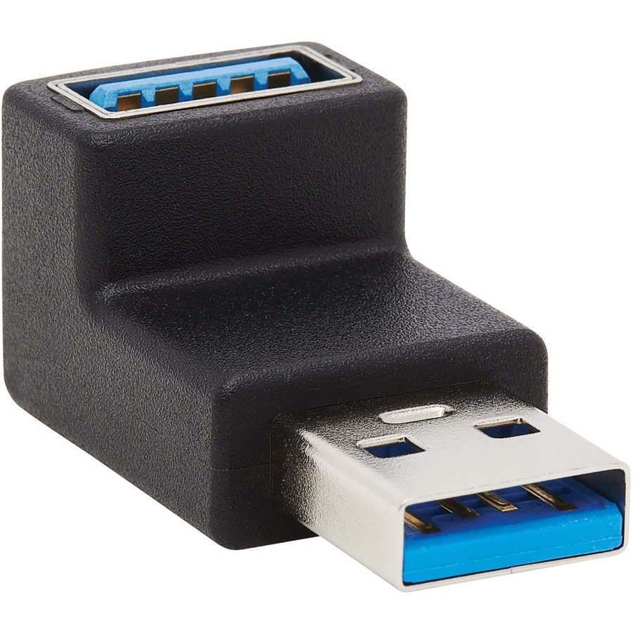 Tripp Lite USB 3.0 SuperSpeed Adapter - USB-A to USB-A, M/F, Up Angle, Black