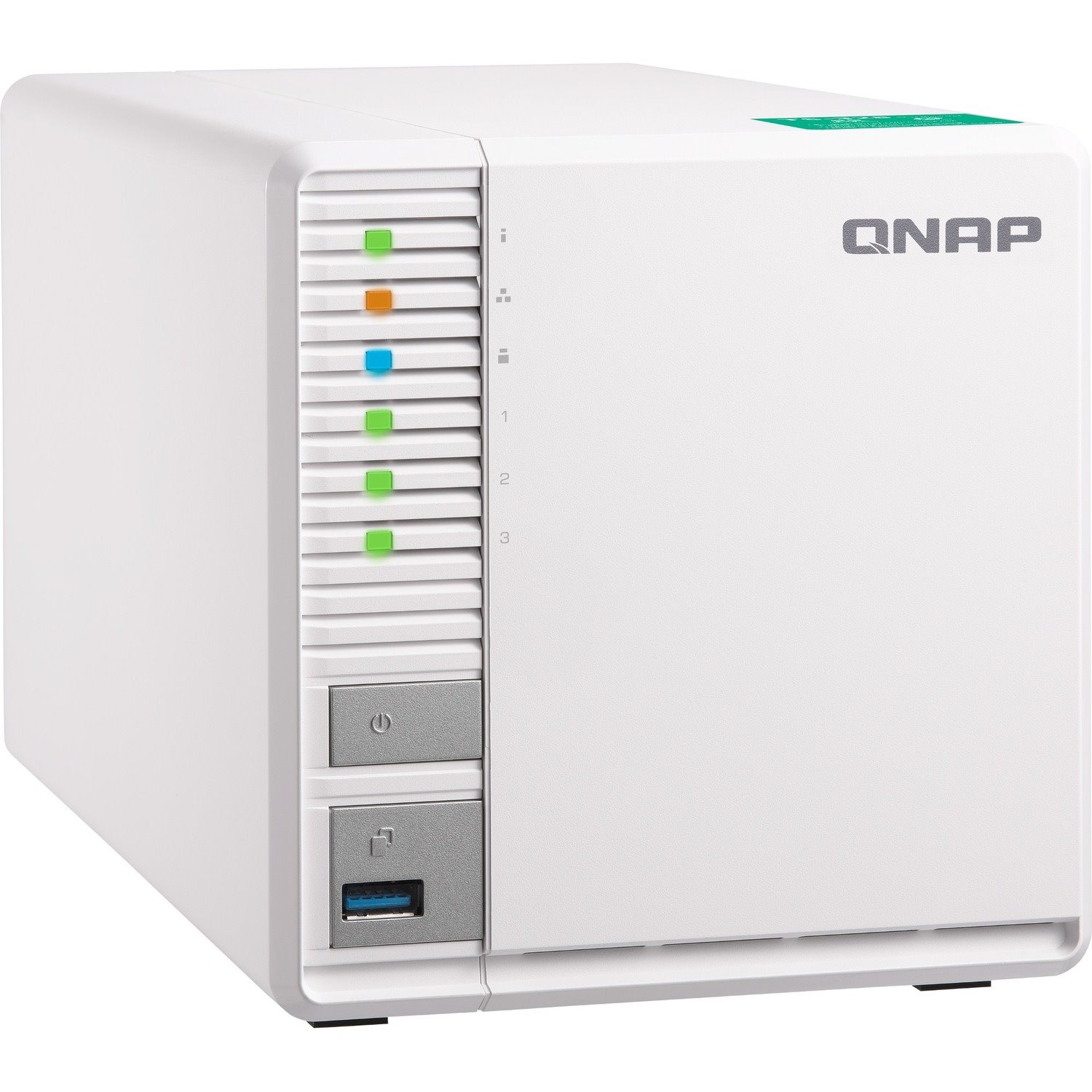 QNAP TS-328 3 x Total Bays SAN/NAS Storage System - 4 GB Flash Memory Capacity - Realtek RTD1296 Quad-core (4 Core) 1.40 GHz - 2 GB RAM - DDR4 SDRAM Desktop