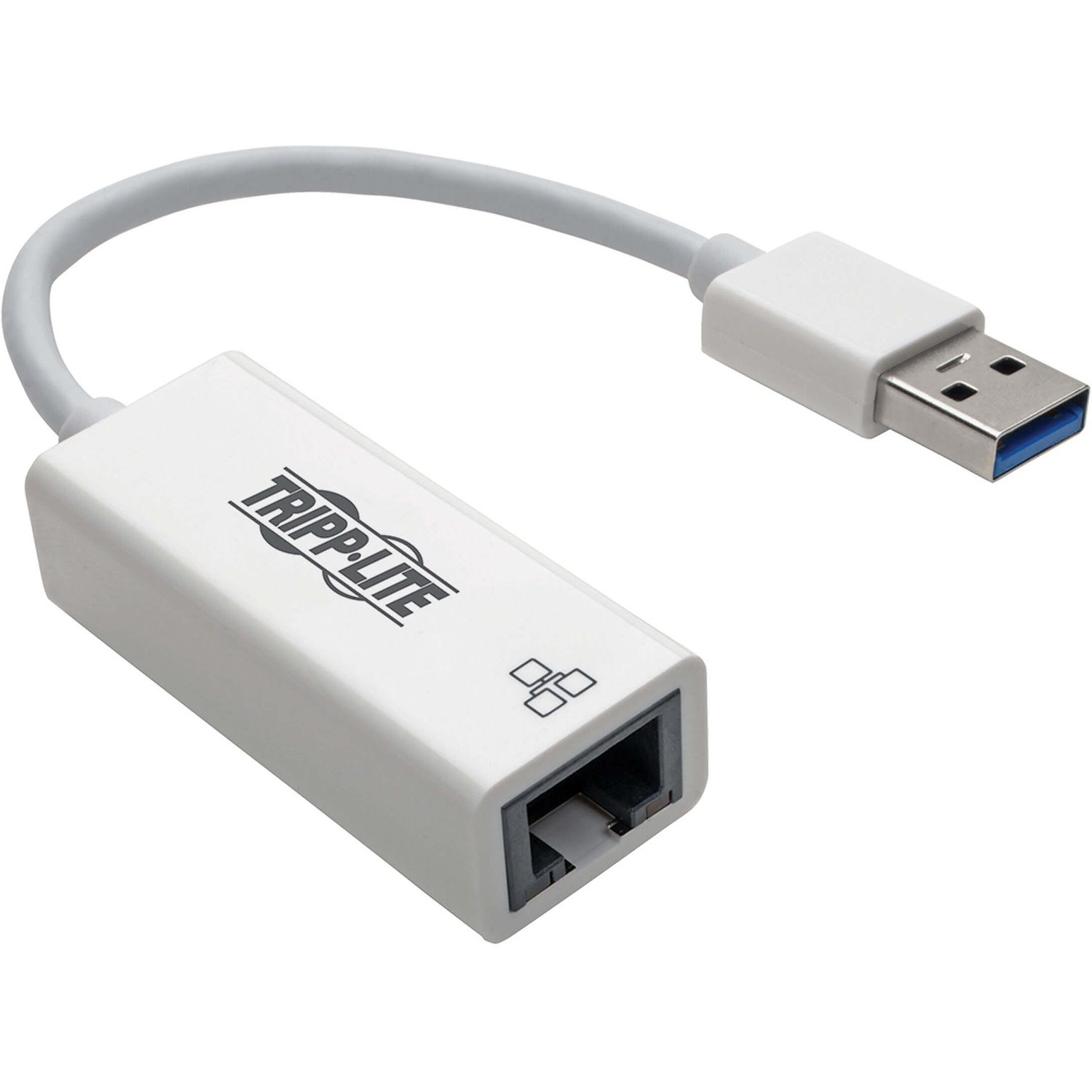 Eaton Tripp Lite Series USB 3.0 to Gigabit Ethernet NIC Network Adapter - 10/100/1000 Mbps, White