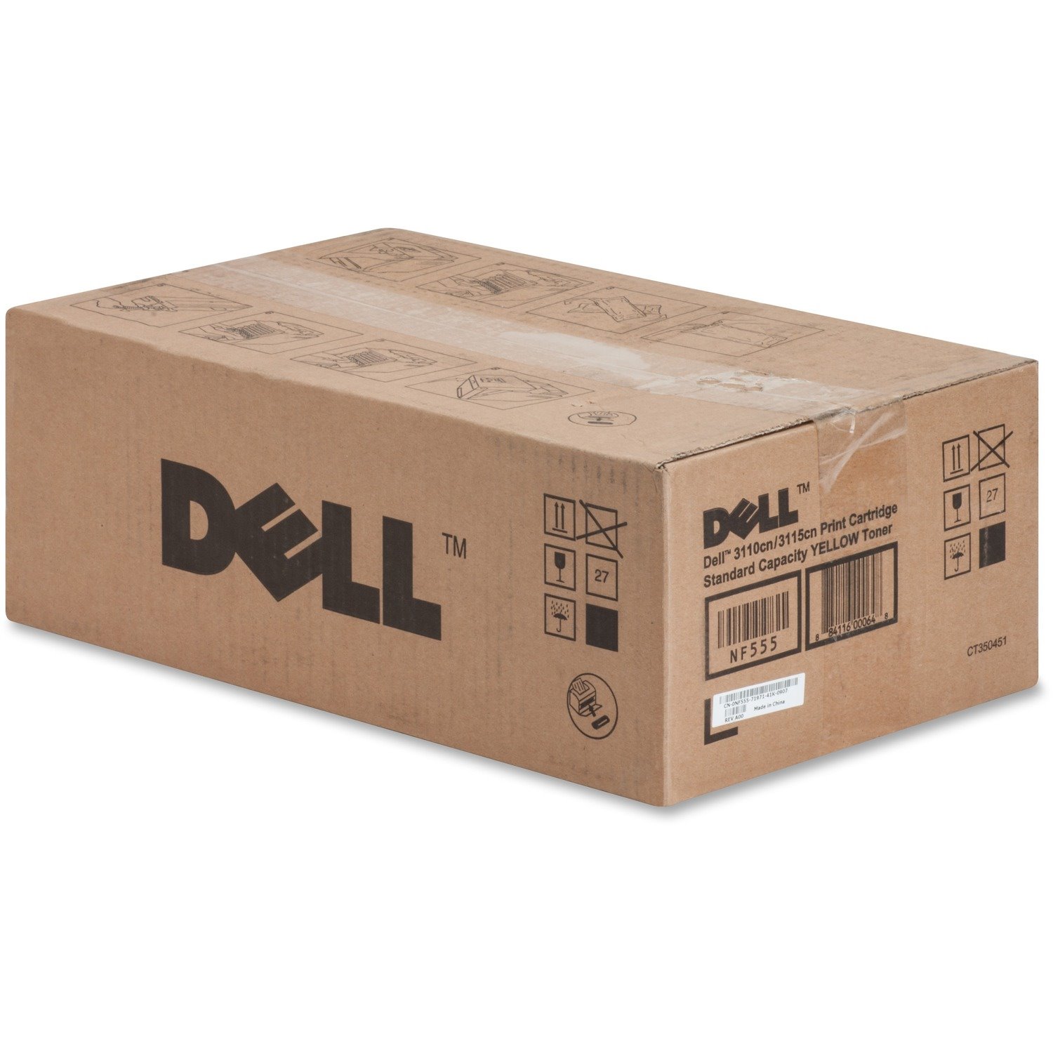 Dell Original Standard Yield Laser Toner Cartridge - Yellow - 1 / Each