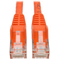 Eaton Tripp Lite Series Cat6 Gigabit Snagless Molded (UTP) Ethernet Cable (RJ45 M/M), PoE, Orange, 15 ft. (4.57 m)
