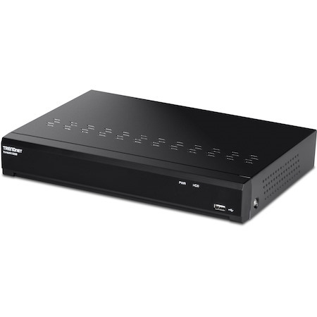 TRENDnet 8-Channel UHD PoE NVR, H.264/H.265 4K (8MP), Up to 12TB Storage (HDD Not Included), Supports one 4K Camera Channel, 8 PoE ports, 80W PoE Power Budget, Rackmount Design, 240fps, TV-NVR1508