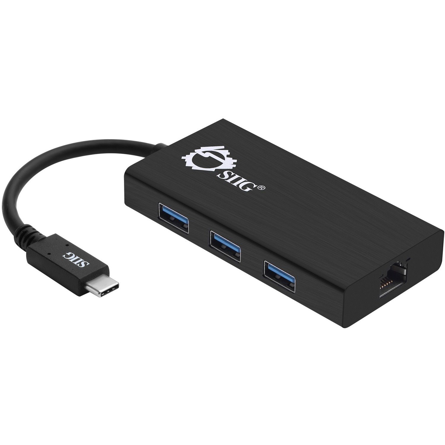 SIIG USB-C to USB 3.0 Hub & Gigabit Ethernet LAN Adapter