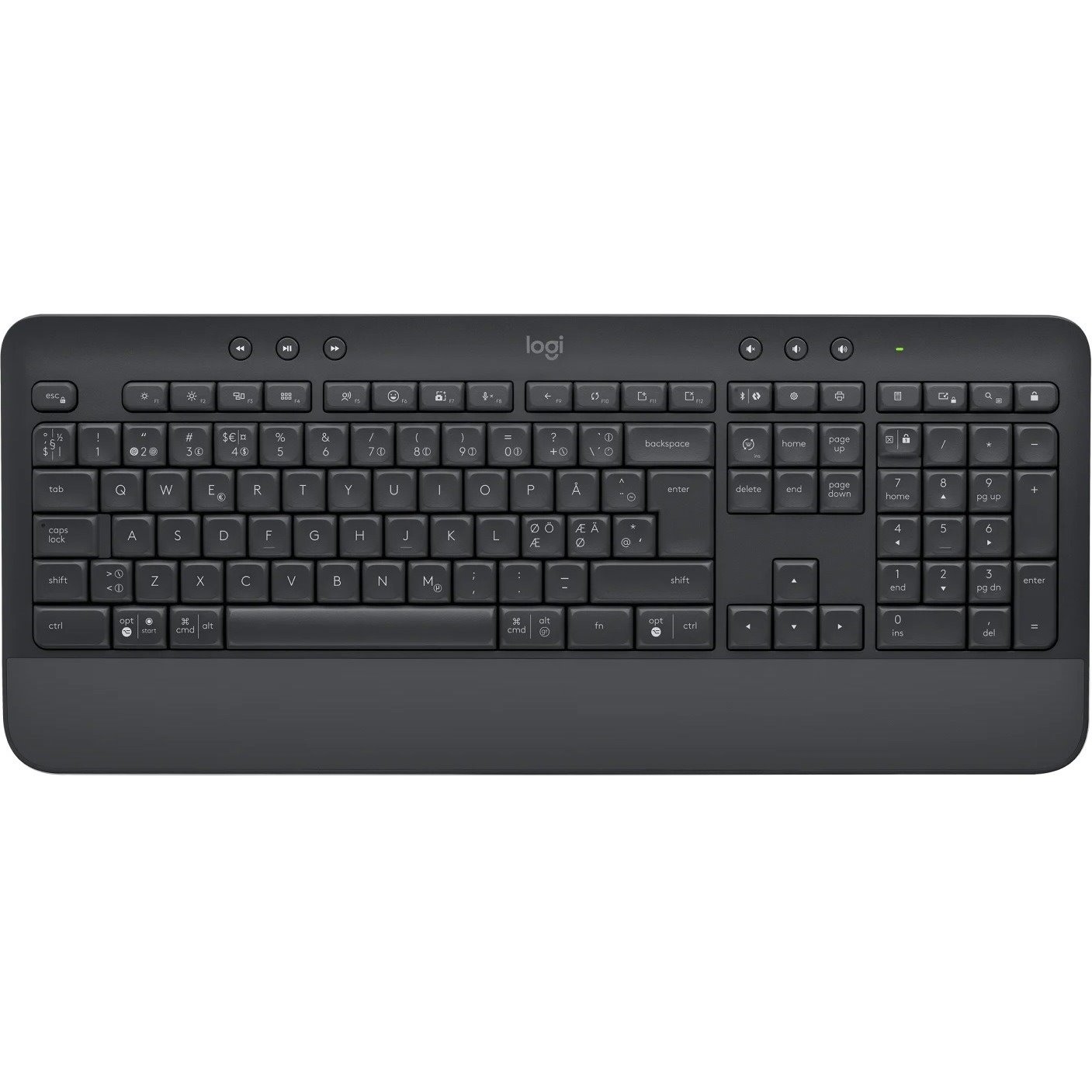 Logitech Signature K650 Keyboard - Wireless Connectivity - English - Graphite