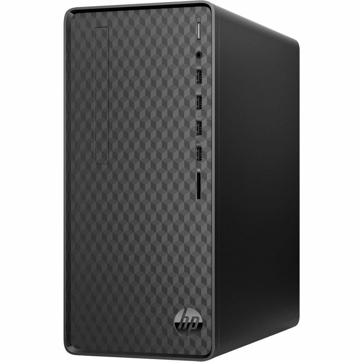 HP M01-F3000a M01-F3029 Desktop Computer - AMD Ryzen 5 5600G - 12 GB - 512 GB SSD - Tower - Starry White