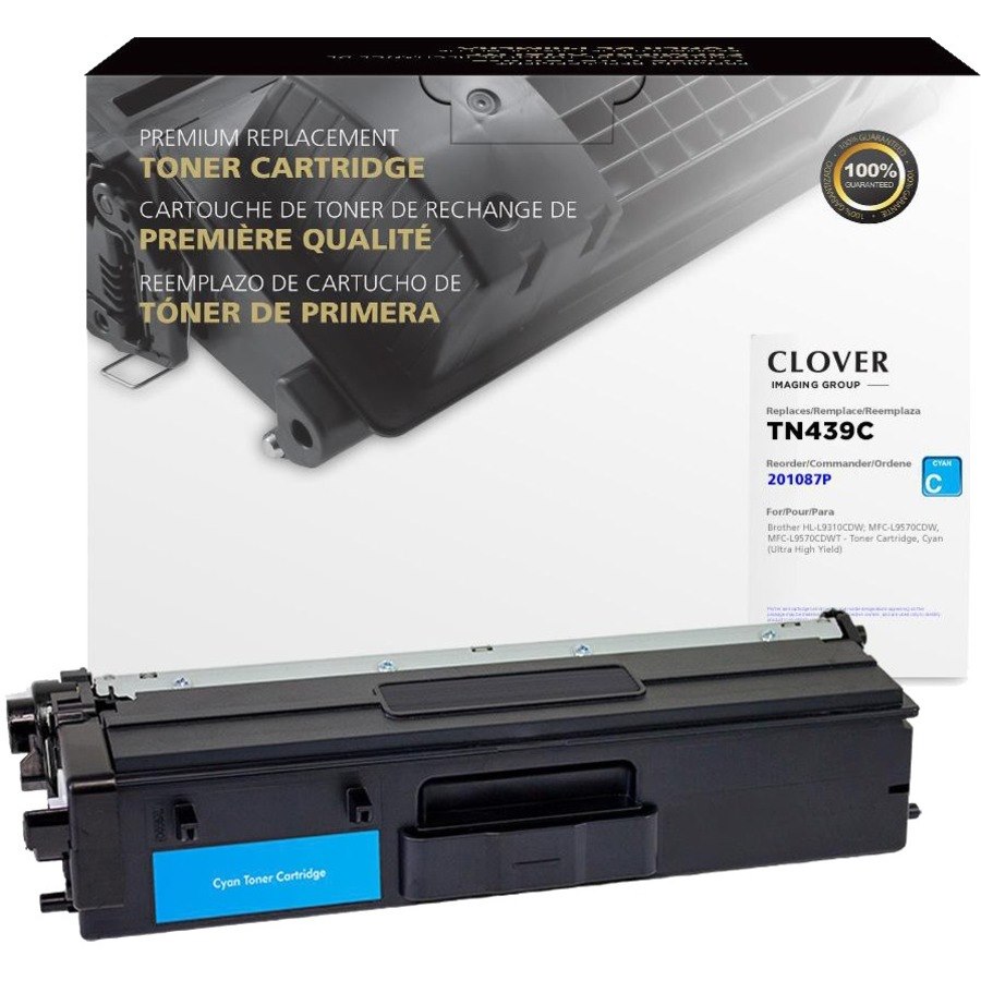 Clover Technologies Remanufactured Ultra High Yield Laser Toner Cartridge - Alternative for Brother TN439C - Cyan Pack