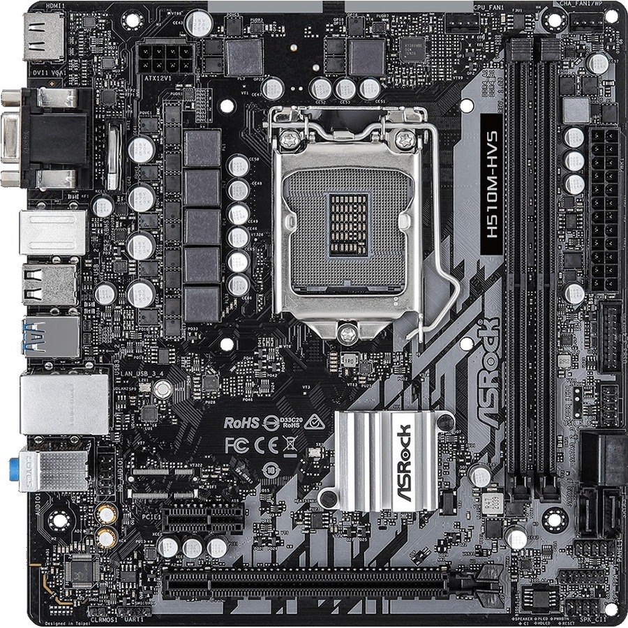 Asrock h510m hvs какие процессоры поддерживает