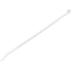 StarTech.com 10"(25cm) Cable Ties, 2-5/8"(68mm) Dia, 50lb(22kg) Tensile Strength, Nylon Self Locking Ties, UL Listed, 100 Pack, White