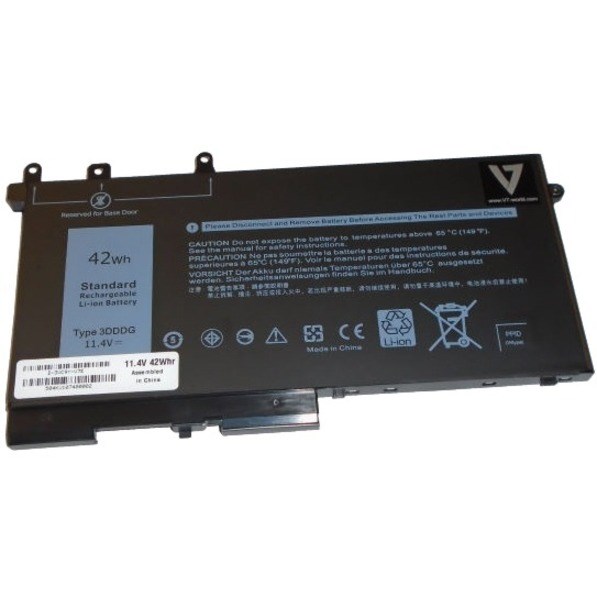 V7 D-3VC9Y-V7E Battery - 3-cell Lithium Ion (Li-Ion)