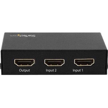 StarTech.com 2 Port HDMI Switch - 4K 60Hz - Supports HDCP - IR - HDMI Selector - HDMI Multiport Video Switcher - HDMI Switcher