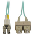 Eaton Tripp Lite Series 10Gb Duplex Multimode 50/125 OM3 LSZH Fiber Patch Cable (LC/SC) - Aqua, 1M (3 ft.)