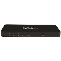 StarTech.com 4K HDMI Splitter - 4k 30Hz - 4 Port - Aluminum - Backward Compatible - HDMI Multi Port - HDMI Hub