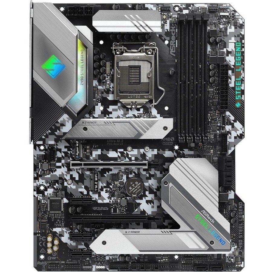 ASRock Z490 Steel Legend Desktop Motherboard - Intel Z490 Chipset - Socket LGA-1200 - Intel Optane Memory Ready - ATX