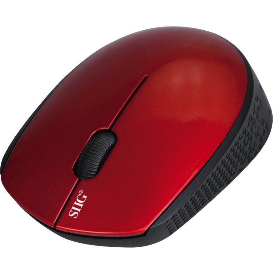 SIIG 3-Button Wireless Optical Mouse - Red