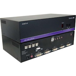 SmartAVI DVNET-4P: 4×1 DVI-D/USB2.0/Audio Switch