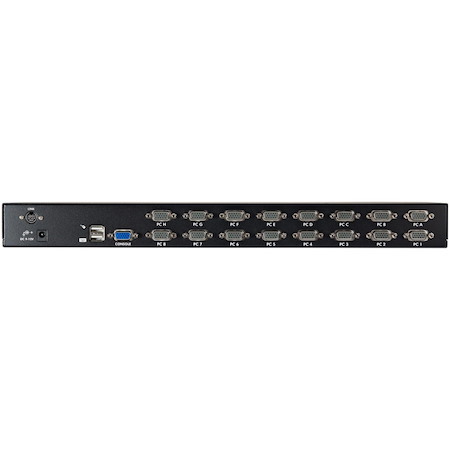 StarTech.com 16 Port 1U Rack Mount USB KVM Switch Kit w/ OSD & Cables