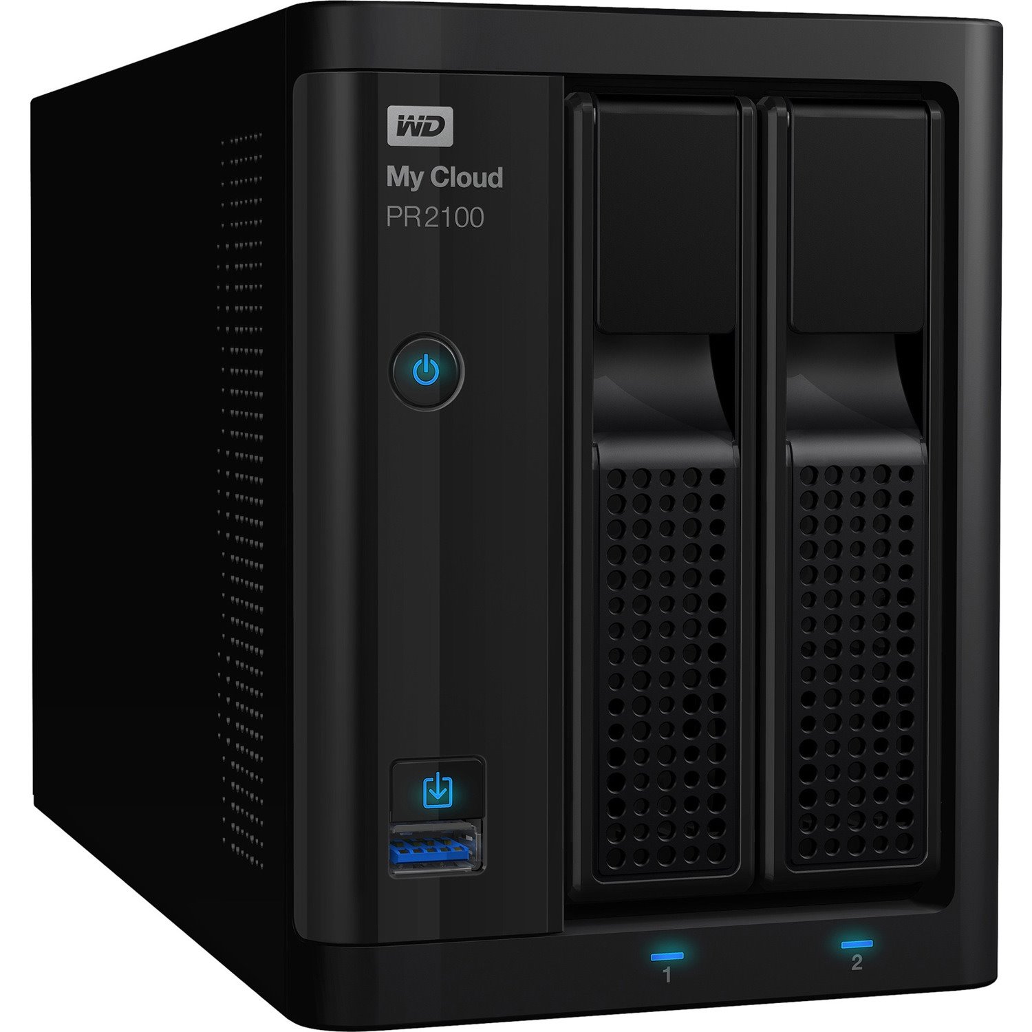 WD 16TB My Cloud PR2100 Pro Series Media Server with Transcoding, NAS - Network Attached Storage