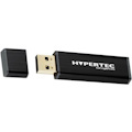 Hypertec HyperDrive 4 GB USB 3.0 Type A Flash Drive - Black - 256-bit AES