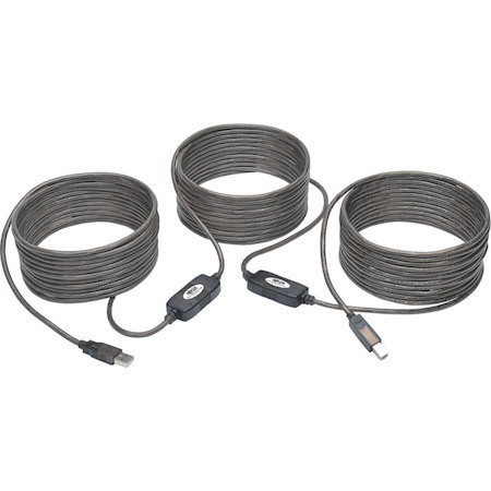 Tripp Lite by Eaton USB 2.0 A to B Active Repeater Cable (M/M), 50 ft. (15.24 m)