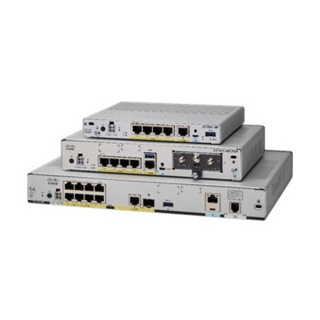 Cisco C1112-8PLTEEAWE Wi-Fi 5 IEEE 802.11ac 2 SIM VDSL2+, ADSL2, Cellular Modem/Wireless Router